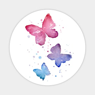 Watercolor Butterflies Magnet